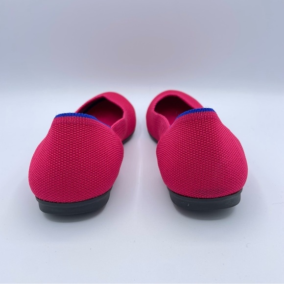 Rothy’s Round Toe Ballet Flats 7 1/2 Hot Pink Sexy Barbie - Picture 8 of 15